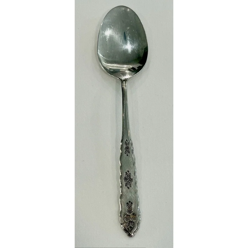 Oneida Soup Spoon FLORAL BOUQUET Stainless Distinction‎ Silverware Flatware